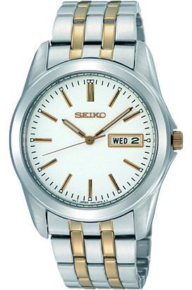 Seiko Stylish Dress  White Dial 37 mm Quartz Watch For Men - 1