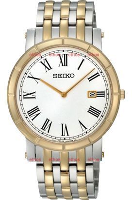 Seiko Stylish Dress  White Dial 39 mm Quartz Watch For Men - 1