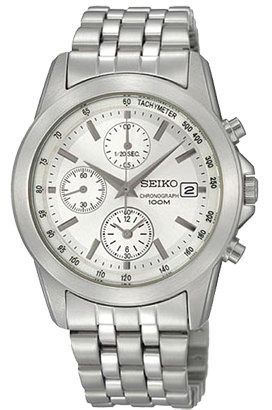 Seiko Conceptual  White Dial 38 mm Quartz Watch - 1