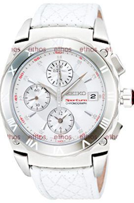 Seiko Sportura  White Dial 37 mm Quartz Watch For Women - 1