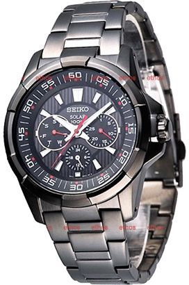 Seiko  40 mm Watch in Black Dial For Men - 1