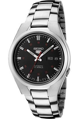 Seiko Seiko 5  Black Dial 37 mm Automatic Watch For Men - 1