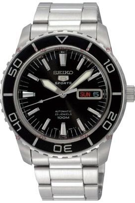 Seiko 5 Sports  Black Dial 40 mm Automatic Watch For Men - 1