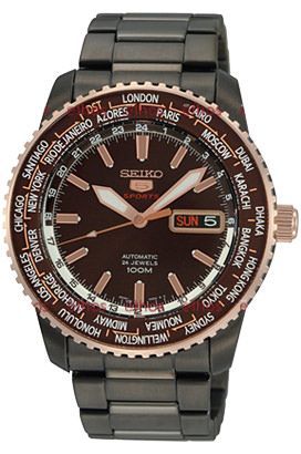 Seiko 5 Sports  Brown Dial 40 mm Automatic Watch For Men - 1