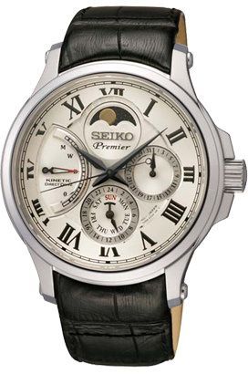 Seiko Premier  White Dial 40 mm Quartz Watch For Men - 1
