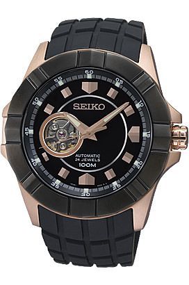 Seiko  44 mm Watch in Black Dial For Men - 1