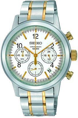 Seiko  40 mm Watch in White Dial - 1