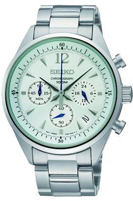 Seiko  41 mm Watch in White Dial For Men - 1