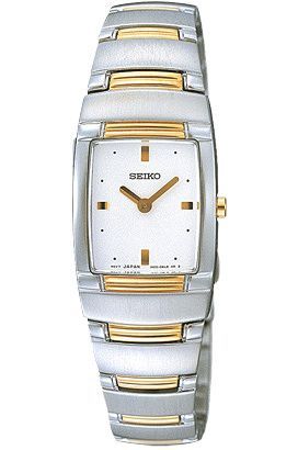 Seiko Elegant dress  White Dial 22 mm Quartz Watch For Women - 1