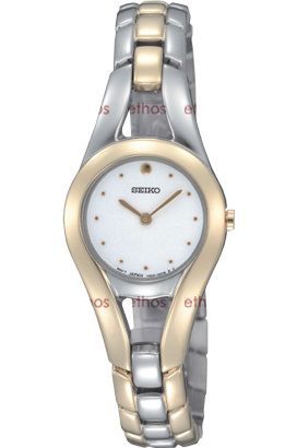 Seiko Elegant dress  White Dial 22 mm Quartz Watch For Women - 1