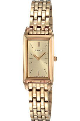 Seiko Elegant dress  Gold Dial 22 mm Quartz Watch For Women - 1