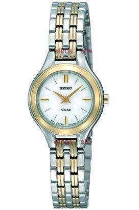 Seiko Solar  White Dial 22 mm Quartz Watch For Women - 1