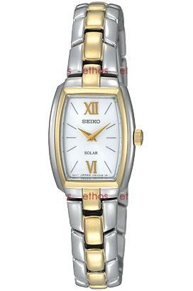 Seiko Solar  White Dial 22 mm Quartz Watch For Women - 1