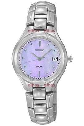 Seiko Solar  MOP Dial 26 mm Quartz Watch For Women - 1