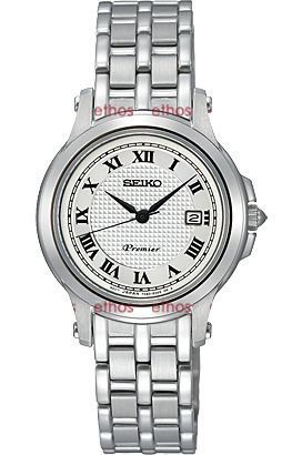 Seiko Premier  White Dial 24 mm Quartz Watch For Women - 1