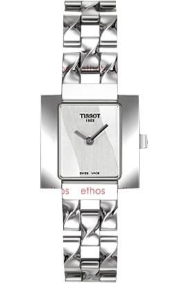 Tissot T-Lady Twist Silver Dial 21 mm Quartz Watch For Women - 1