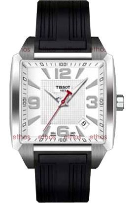 Tissot T-Lady Quadrato White Dial 40 mm Quartz Watch For Men - 1