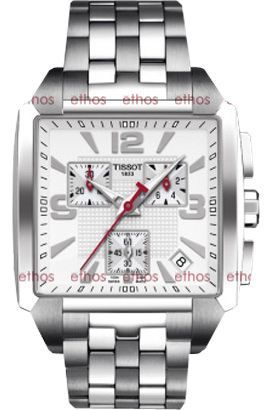 Tissot T-Lady Quadrato White Dial 36 mm Quartz Watch For Men - 1