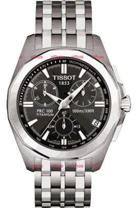 Tissot T-Sport PRC 100 Black Dial 41 mm Quartz Watch For Men - 1
