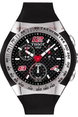 Tissot T-Sport T-Race Black Dial 45 mm Quartz Watch For Men - 1