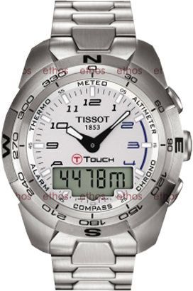 Tissot Touch Collection  Silver Dial 44 mm Quartz Watch For Men - 1