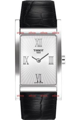 Tissot T-Lady Happy Chic Silver Dial 32 mm Quartz Watch For Women - 1