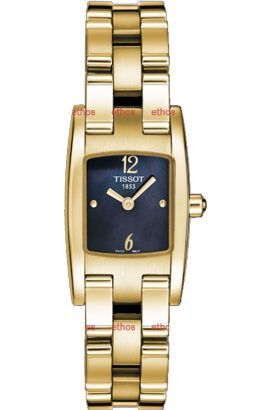 Tissot T3 19 mm Watch in Black Dial For Women - 1