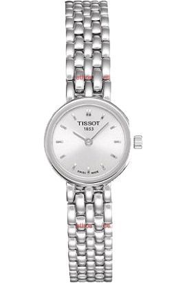 Tissot T-Lady Lovely Silver Dial 20 mm Quartz Watch For Women - 1