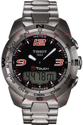 Tissot Touch Collection Expert Black Dial NULL Quartz Watch For Men - 1