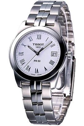 Tissot PR50 36 mm Watch in White Dial For Men - 1