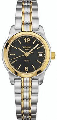 Tissot PR50 25 mm Watch in Black Dial For Women - 1