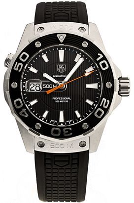 TAG Heuer  43 mm Watch in Black Dial For Men - 1