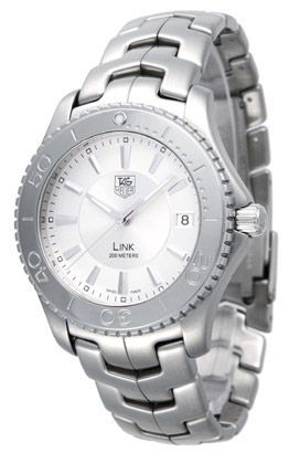 TAG Heuer Link  Silver Dial 39 mm Quartz Watch For Men - 1
