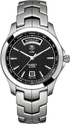 TAG Heuer  42 mm Watch in Black Dial For Men - 1