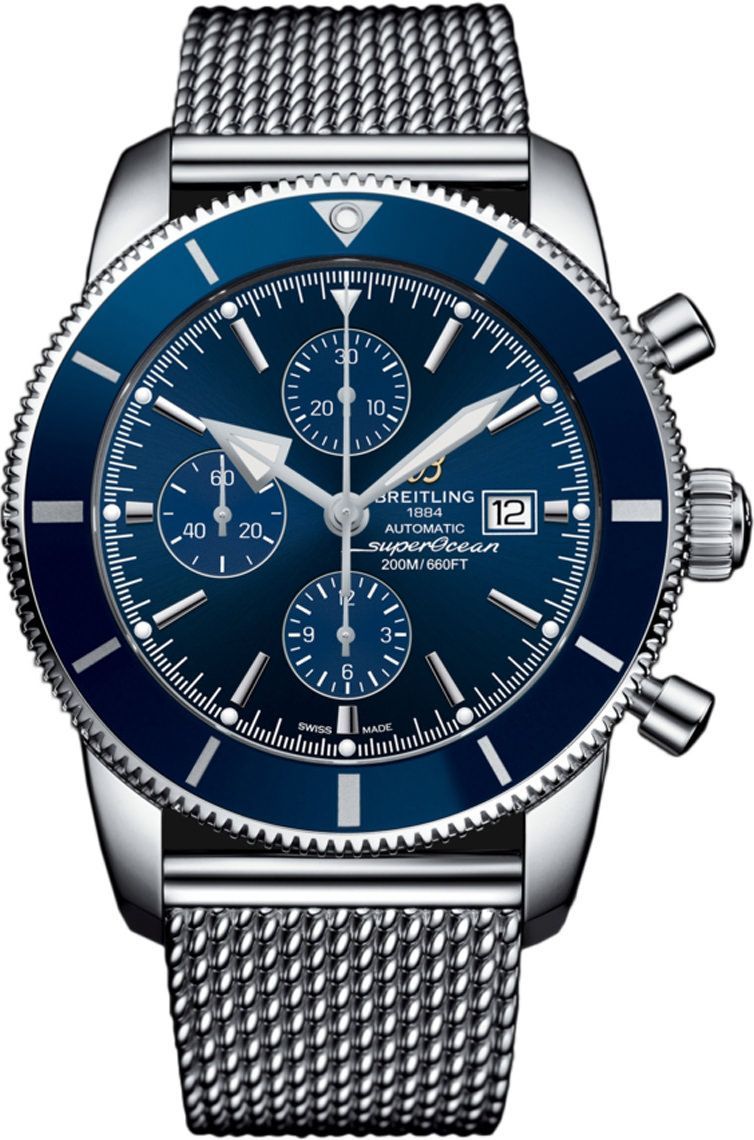 Breitling Superocean Heritage Superocean Heritage II Chronographe Blue Dial 46 mm Automatic Watch For Men - 1