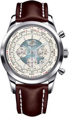 Breitling Transocean Transocean Chronograph Unitime White Dial 46 mm Automatic Watch For Men - 1