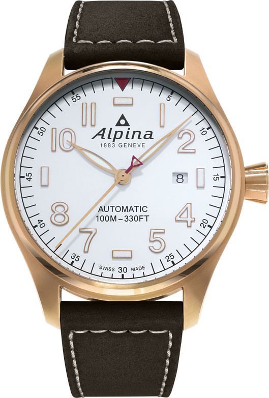 Alpina Startimer  White Dial 44 mm Automatic Watch For Men - 1