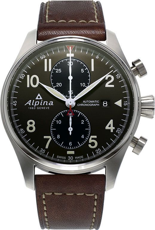 Alpina Startimer  Green Dial 44 mm Automatic Watch For Men - 1