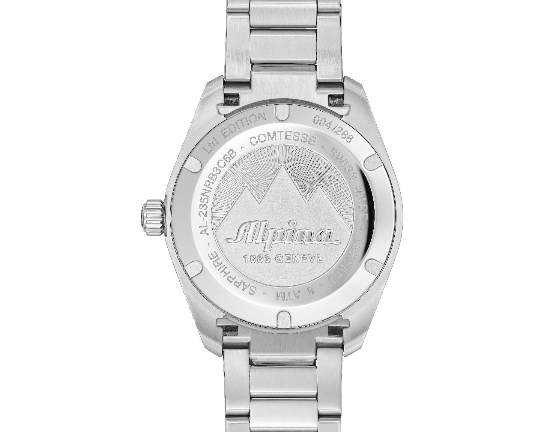 Alpina Alpiner  Blue Dial 36.5 mm Quartz Watch For Women - 3