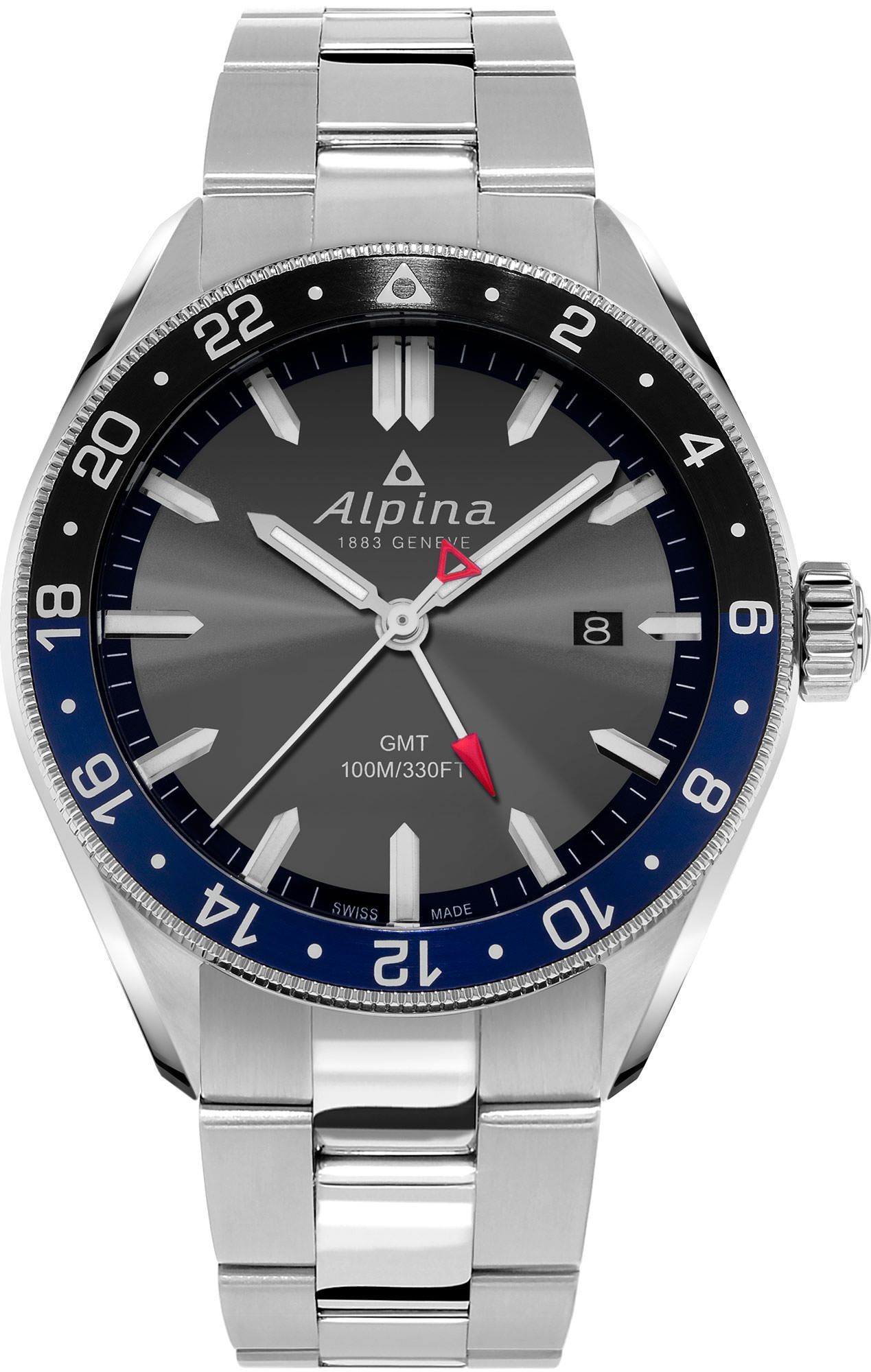 Alpina  42 mm Watch in Grey Dial For Men - 1