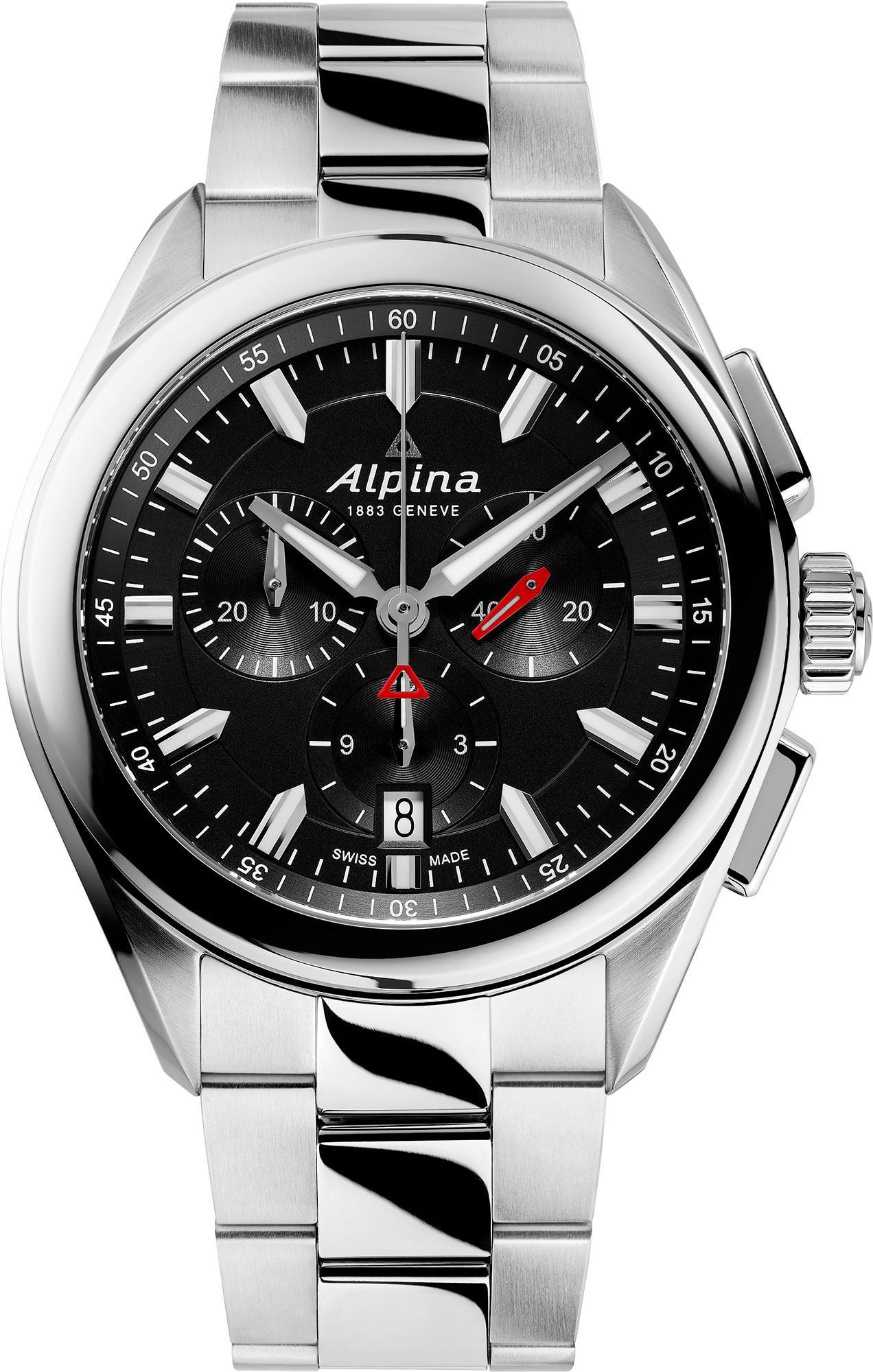 Alpina  42 mm Watch in Black Dial For Men - 1