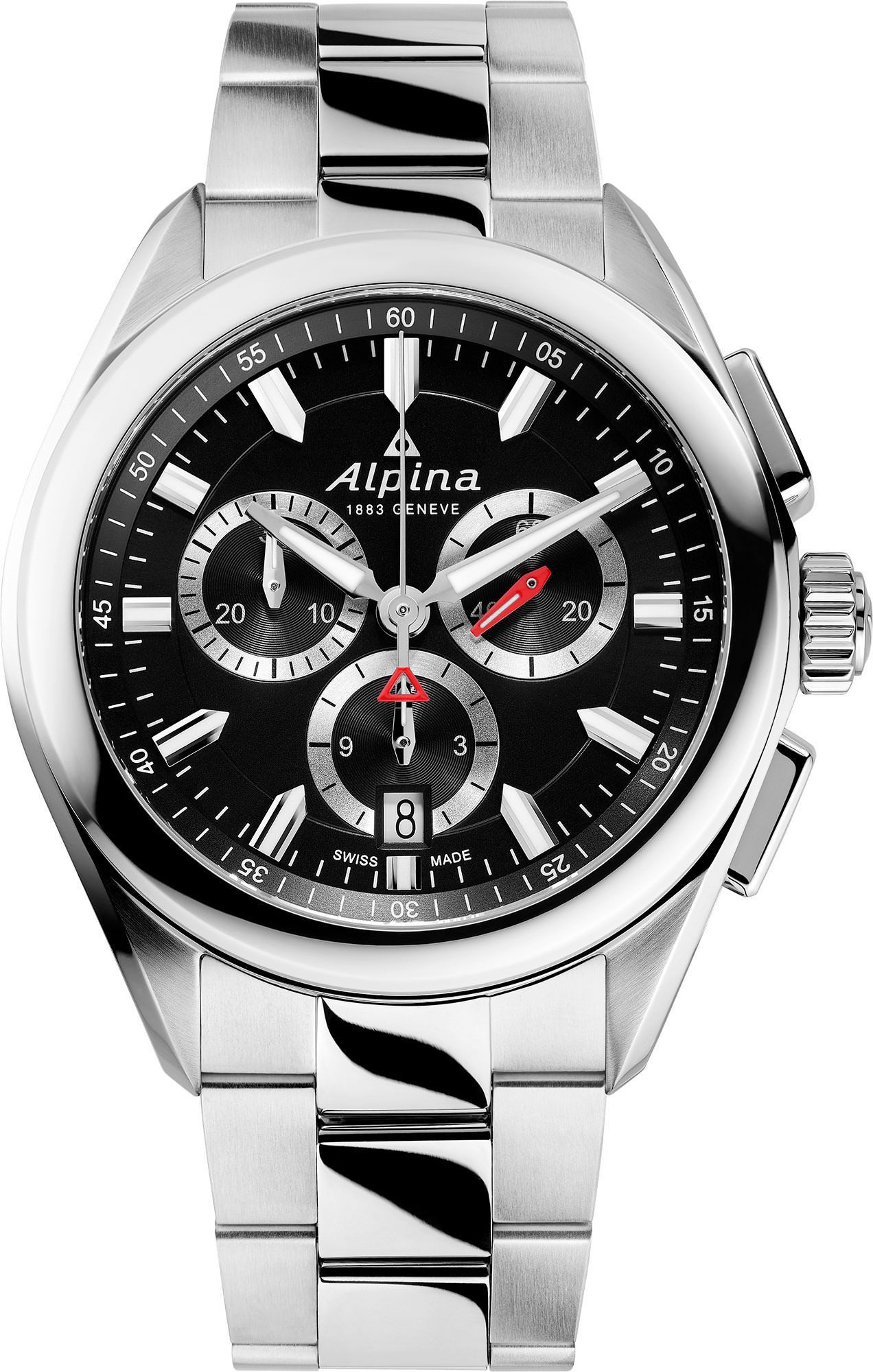 Alpina Alpiner  Black Dial 42 mm Quartz Watch For Men - 1