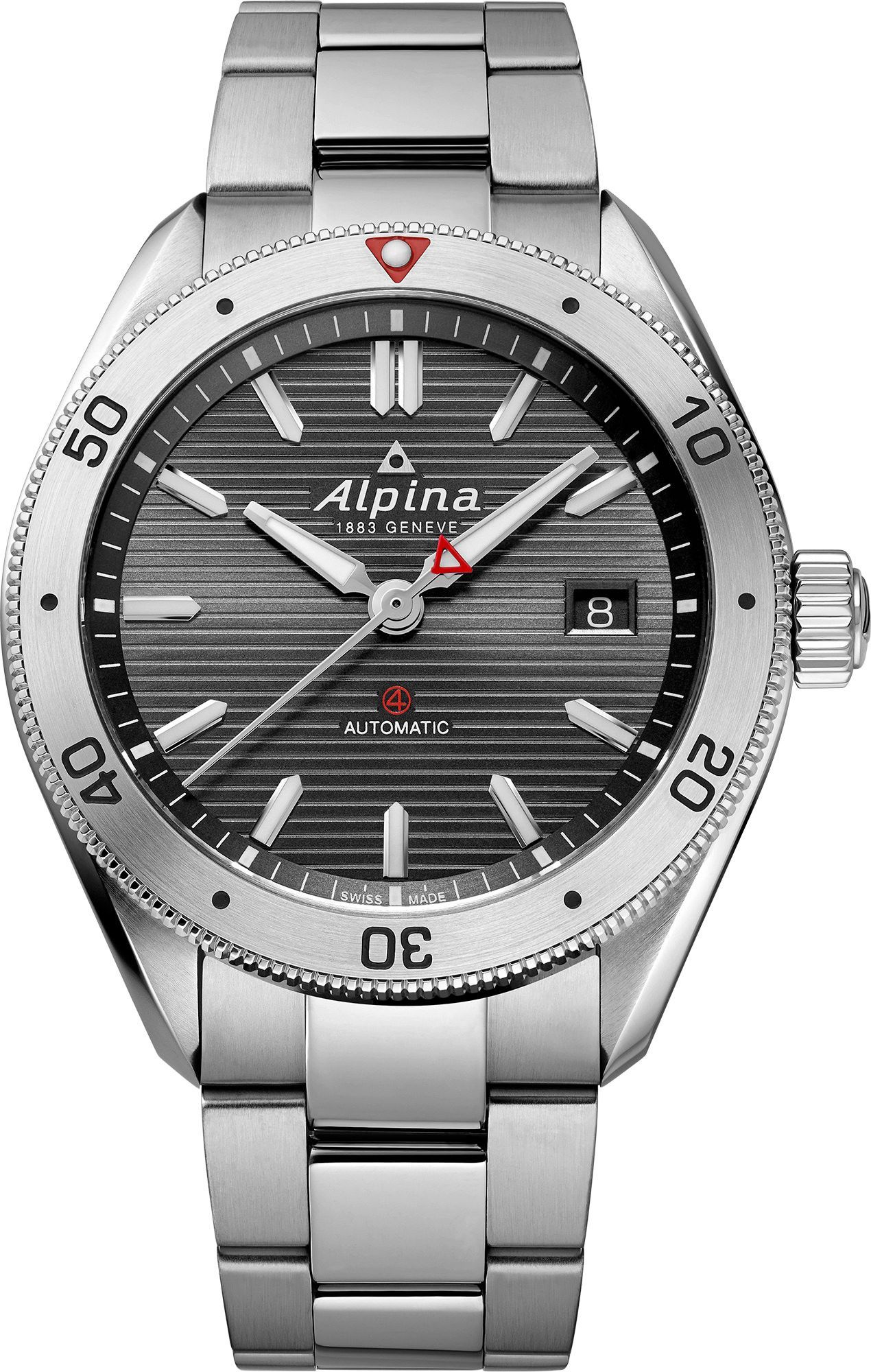 Alpina  40 mm Watch in Grey Dial For Men - 1