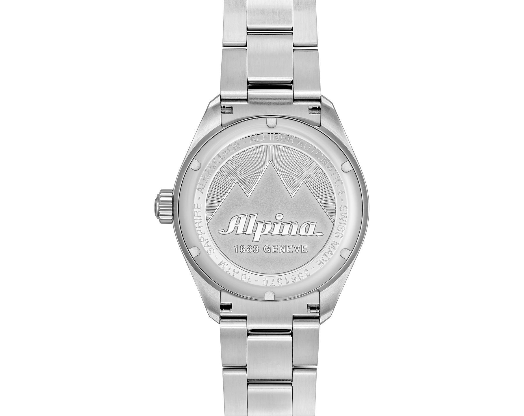 Alpina  40 mm Watch in Grey Dial For Men - 3
