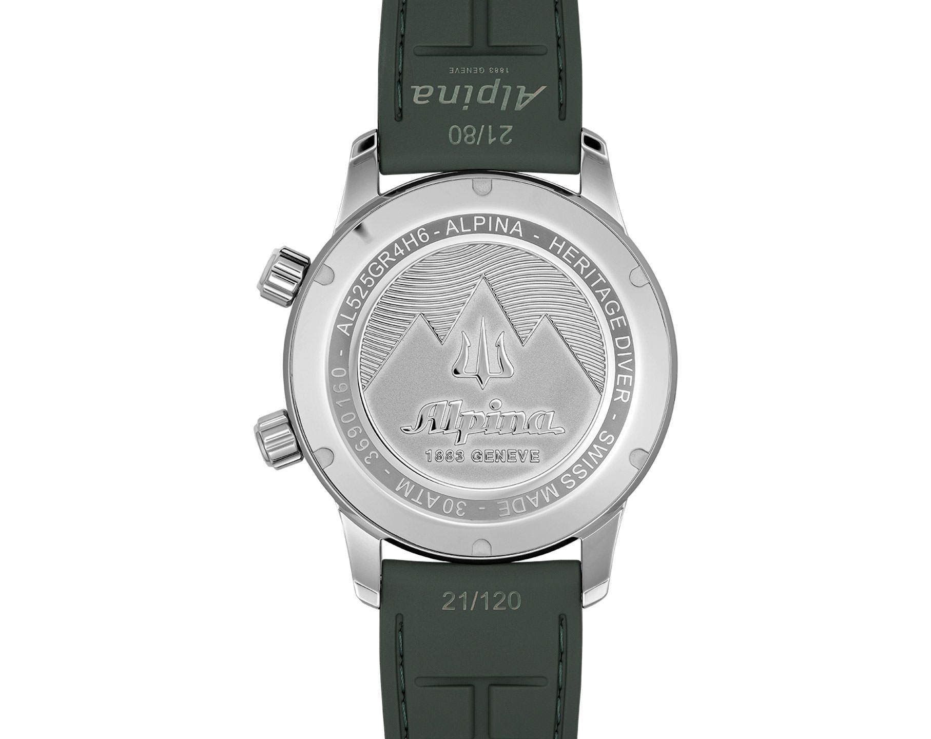 Alpina  42 mm Watch in Green Dial For Men - 3