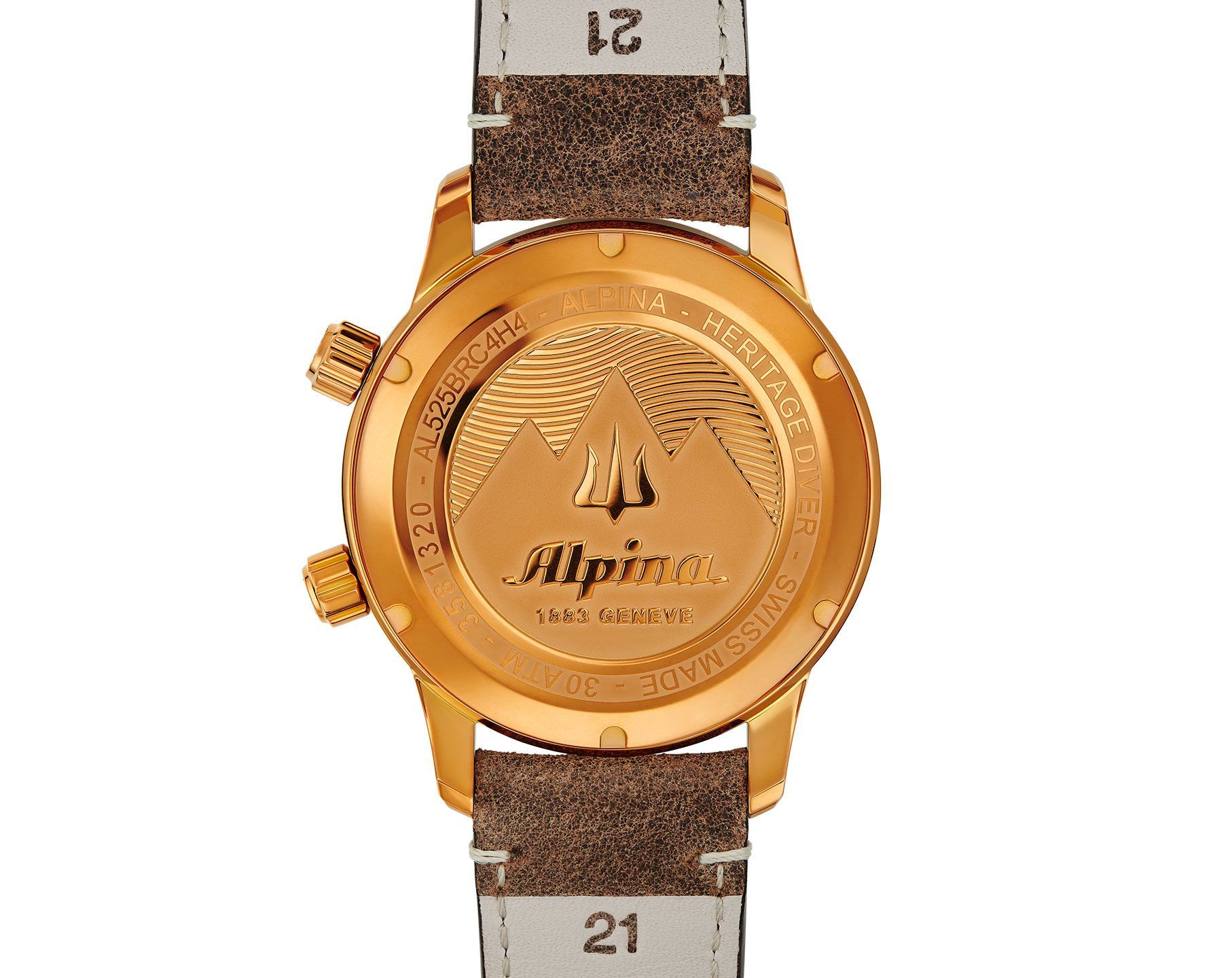 Alpina  42 mm Watch in Brown Dial For Men - 3