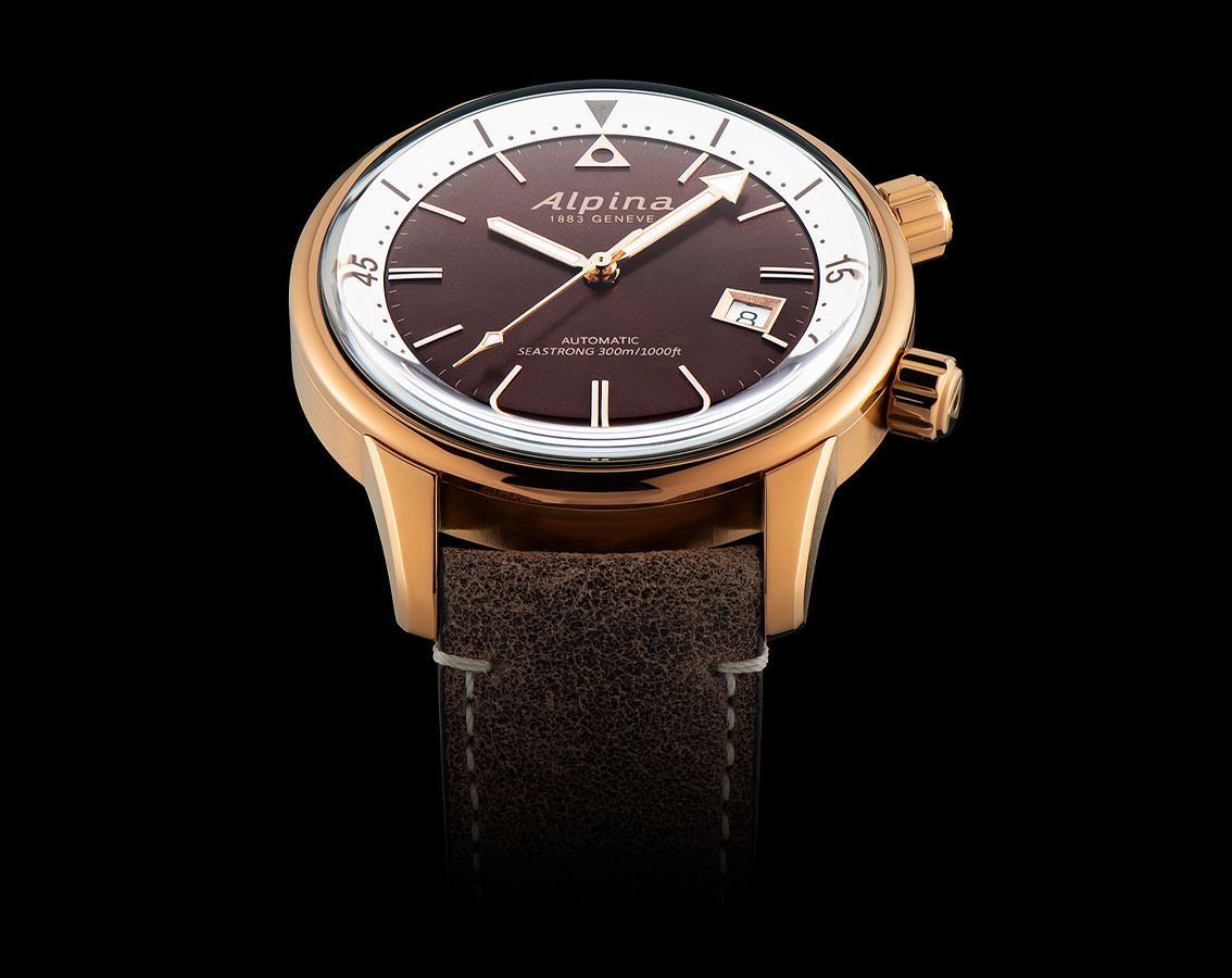 Alpina  42 mm Watch in Brown Dial For Men - 5