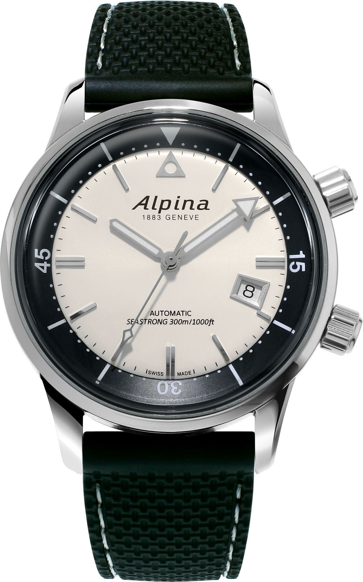 Alpina Seastrong  Silver Dial 42 mm Automatic Watch For Men - 1