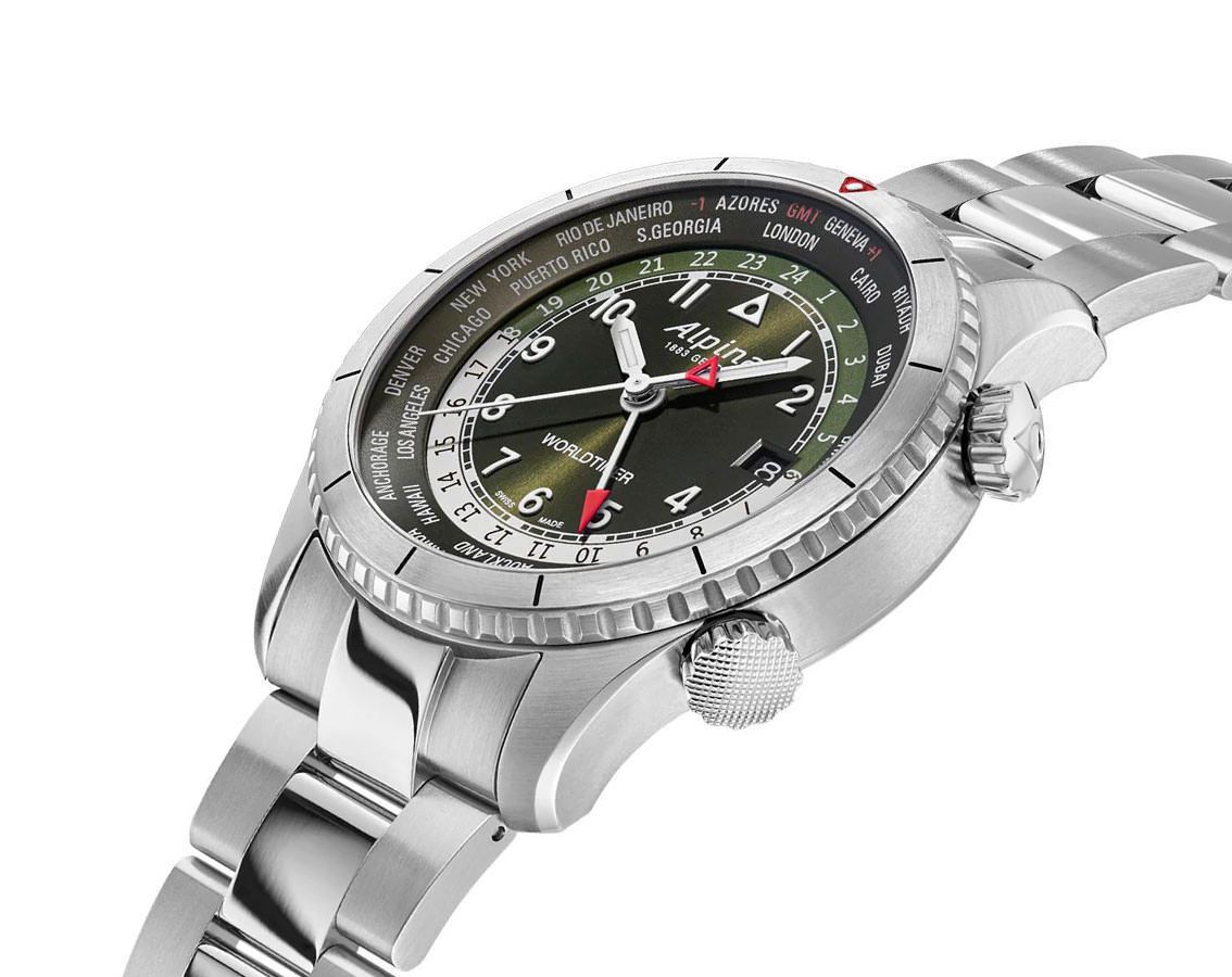 Alpina Startimer  Green Dial 41 mm Quartz Watch For Men - 2