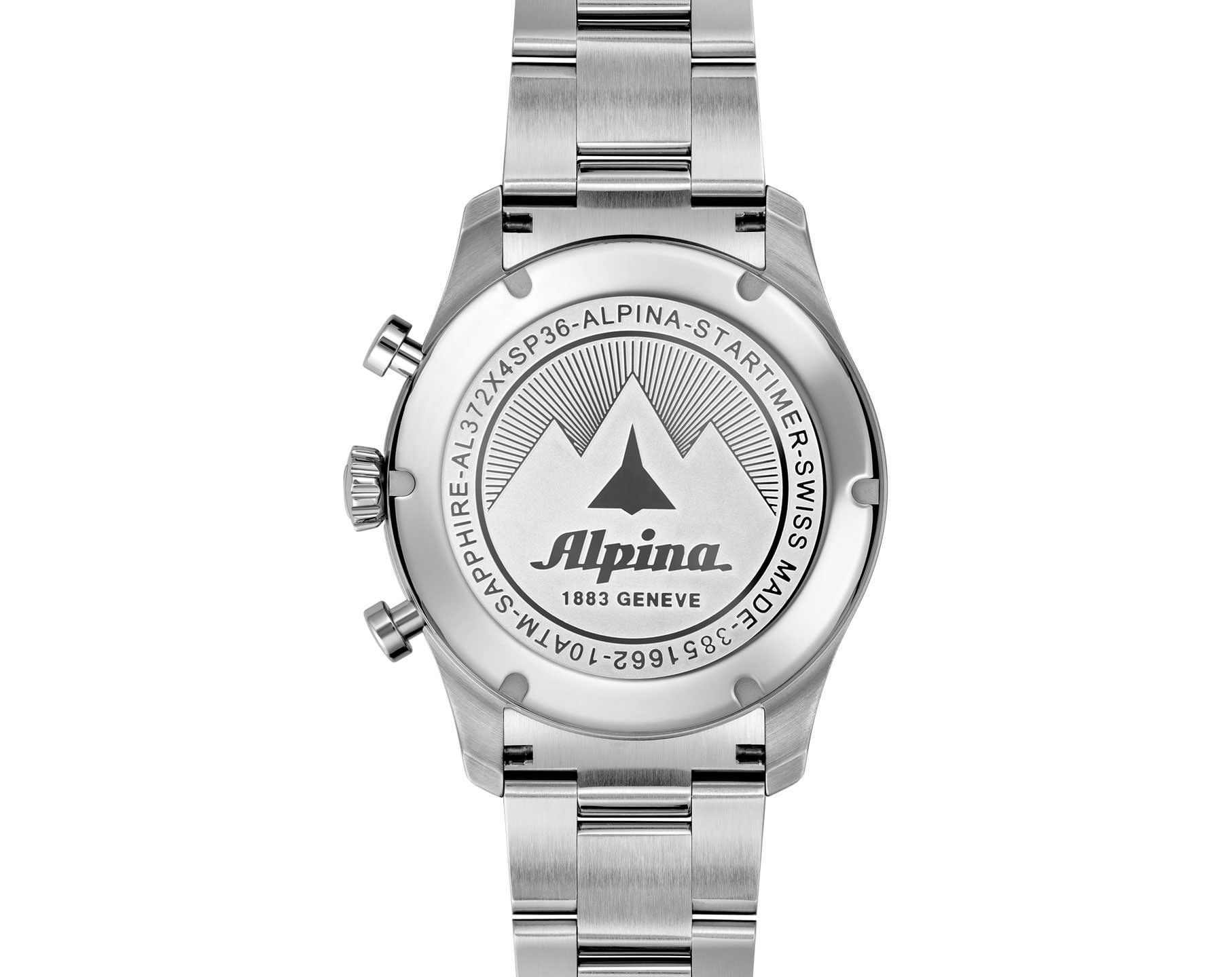 Alpina  41 mm Watch in Black Dial For Men - 2